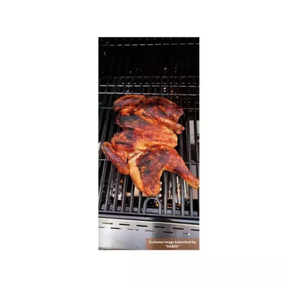 5-Burner Propane Gas Grill in Stainless Steel with Side Burner and Foldable Side Shelf