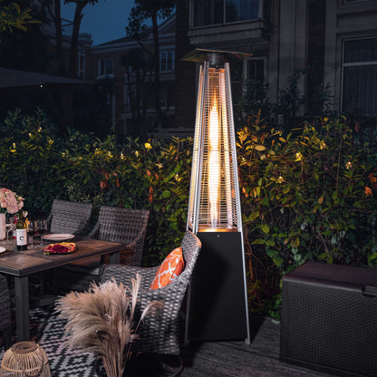 48000 -BTU Black Steel Floorstanding Liquid Propane Patio Heater