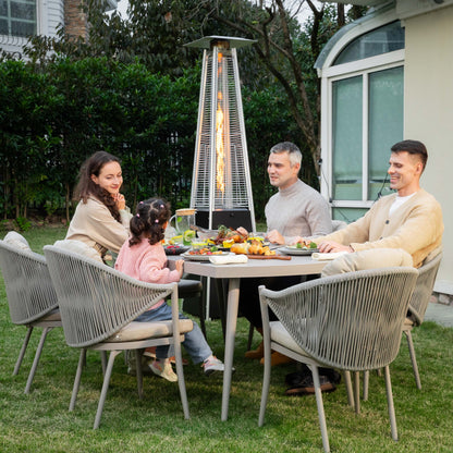 48000 -BTU Black Steel Floorstanding Liquid Propane Patio Heater