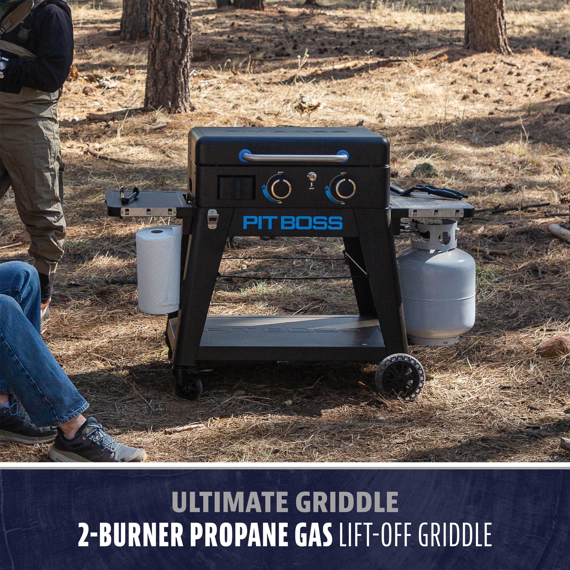Ultimate 23" 2 -Burner Liquid Propane Flat Top Grill