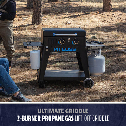 Ultimate 23" 2 -Burner Liquid Propane Flat Top Grill