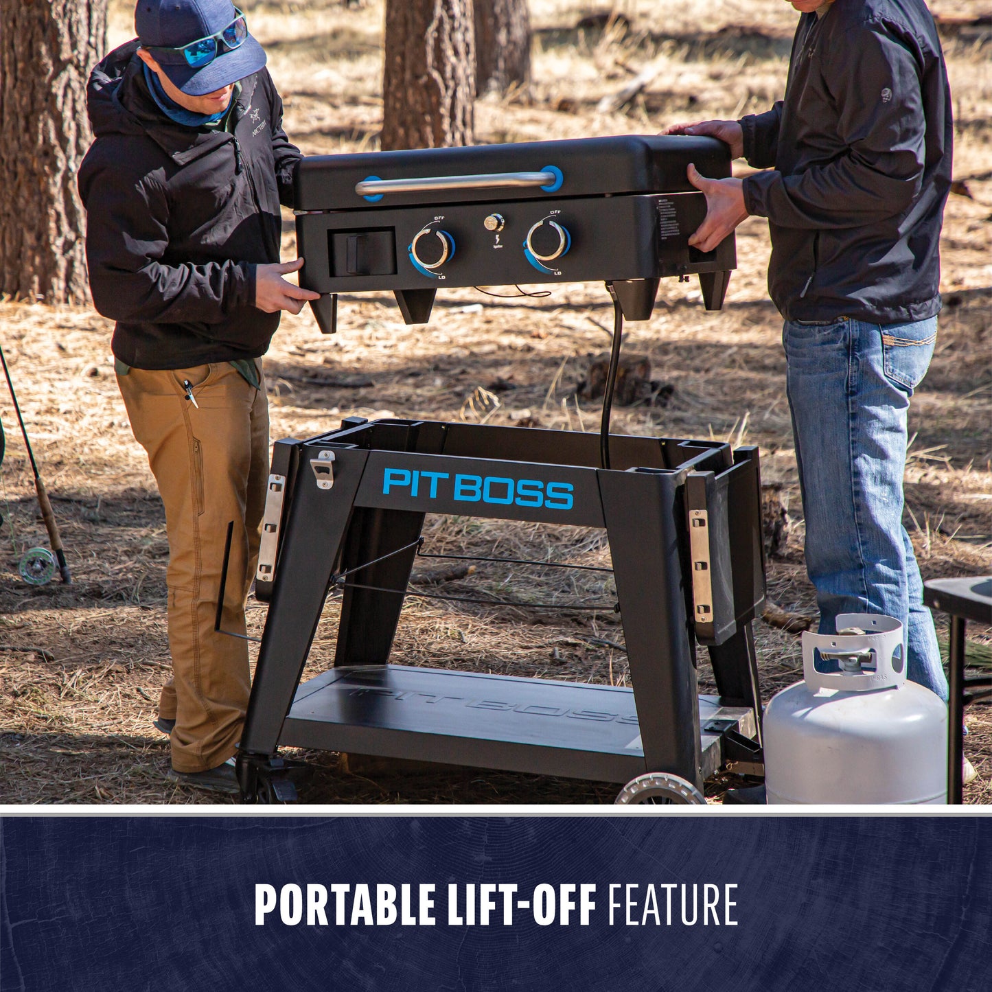 Ultimate 23" 2 -Burner Liquid Propane Flat Top Grill