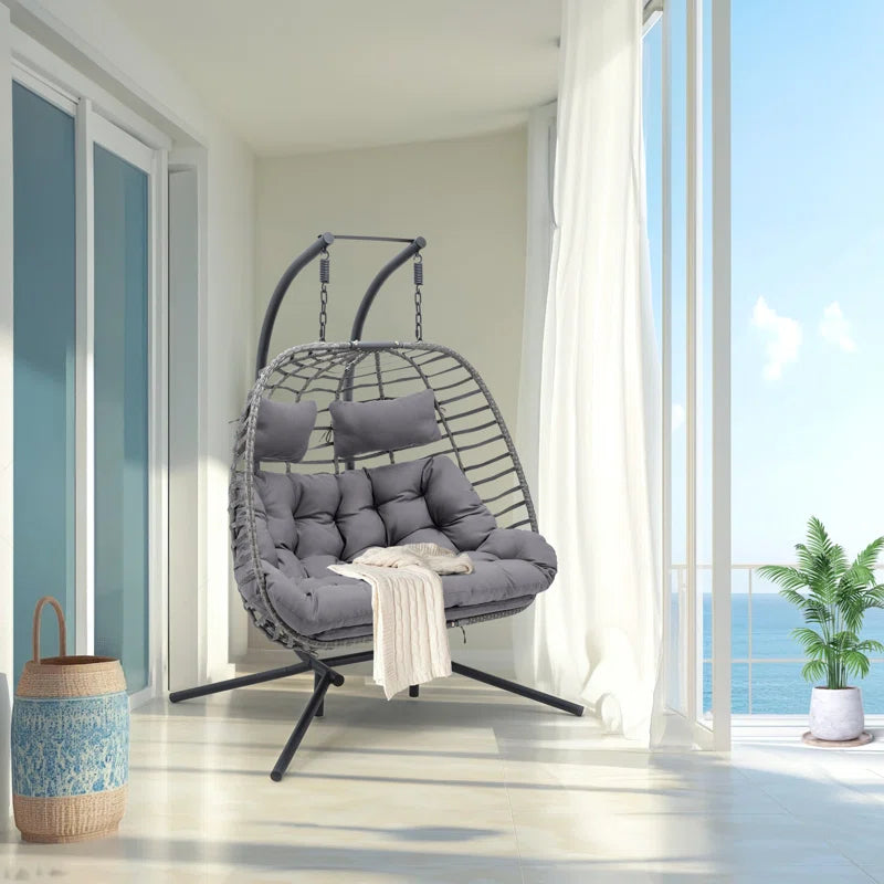 Burhans 2 Person Swing Chair with Stand