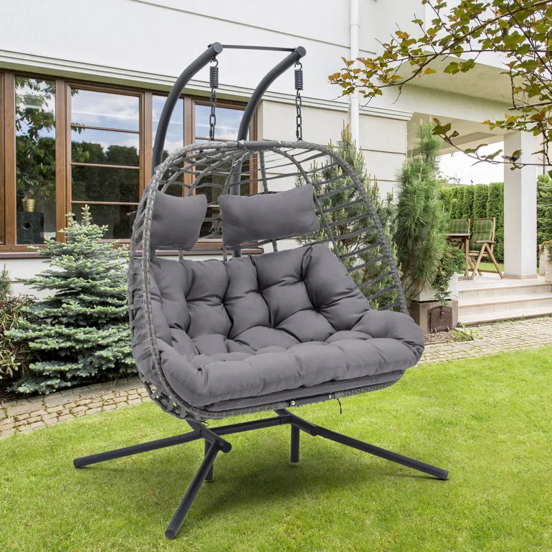 Burhans 2 Person Swing Chair with Stand