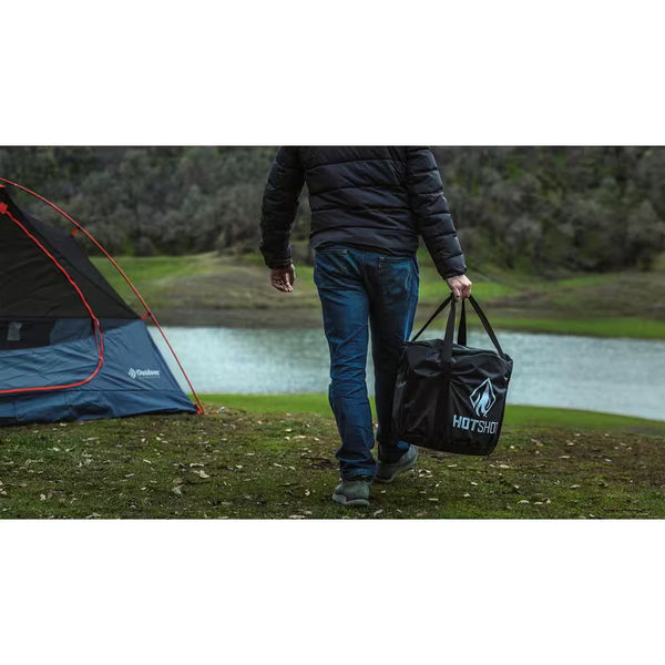 Traveler Portable Low Smoke 15 In. round Wood-Burning Fire Pit in Matterhorn Gray with Carry Bag