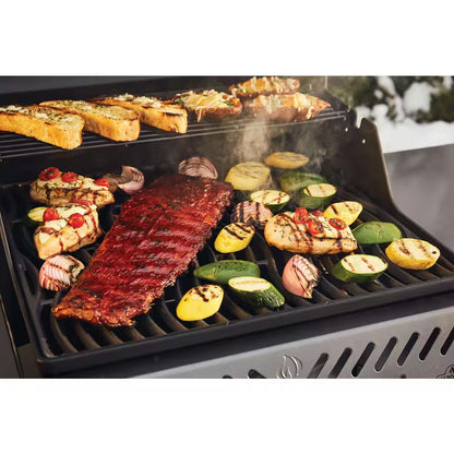 Freestyle 365 3-Burner Propane Gas Grill in Graphite Grey with Cast Iron Cooking Grids