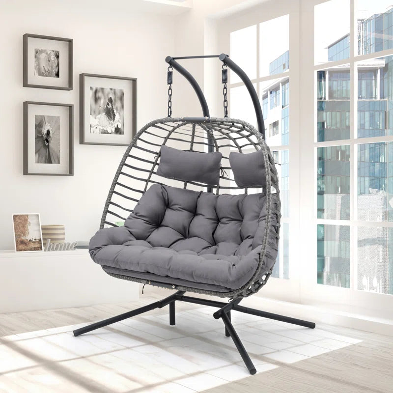 Burhans 2 Person Swing Chair with Stand