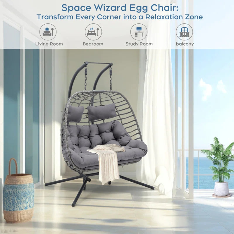 Burhans 2 Person Swing Chair with Stand